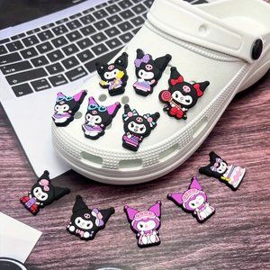 **NEW - 9 pcs** CUTE Sanrio Kuromi Shoe Charms for Your Crocs